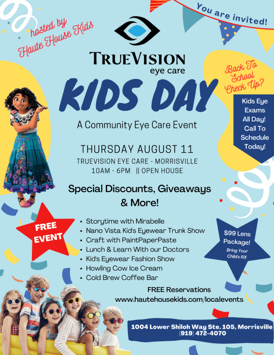 TrueVision Eye Care Kids Day